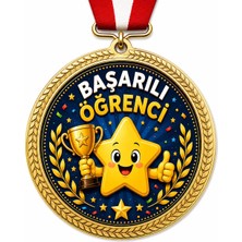 Lider Baskı 3 Adet Başarılı Öğrenci Madalyası - Dijital Baskılı  Madalya