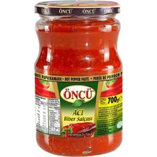 Öncü Biber Salçasi Aci (700 Gr.) Cam