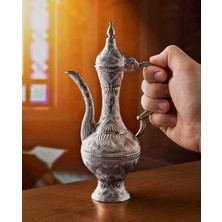 Fair Home Dekoratif Ibrik Kapaklı Metal Gümüş – Yasir Model