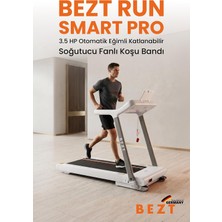 Run Smart Pro 3.5 Hp Otomatik Eğimli Katlanabilir Soğutucu Fanlı Koşu Bandı (160 kg Kapasite /