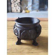 Ulu Pazarlama 3D Baskı Gotik Kazan Formlu Dekoratif Kase Cadılar Bayramı Süs Kazanı