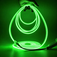Larviya Yeni Nesil 220V Yapışkanlı Neon LED – 6×10 mm Yeşil 10 M