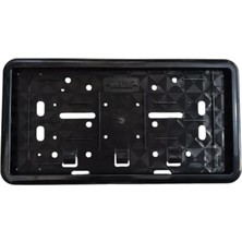 MiraLive Çerçeveli Motosiklet Plakalık Plaka Altlığı Siyah 26X17CM 1 Adet