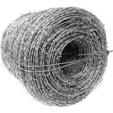 40 M Galvanizli Dikenli Tel Rulo, 2,8 mm Dayanıklı Çelik Çit, Bahçeler ve Çiftlikler Için, H