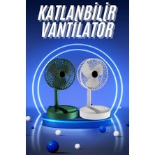 MiraLive 3 Kademe Hız Ayarlı Vantilatör Telefon Standlı Şarjlı Katlanabilir Soğutucu Pervane Yeni Nesil