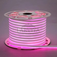 Larviya 220V Neon LED Pembe 50 M