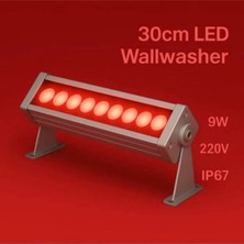 Larviya 30CM 9W LED Wallwasher Kırmızı