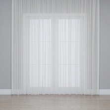 Fabric Design Keten Plus Tül Perde (Krem, 100 x 200)