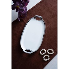 Odea Arven Oval Silver Sunum Tepsisi - 33 cm KAI-07674/6-SLV Beyaz - Silver KAI-07674/6-SLV