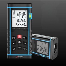 MiraLive Profesyonel 40 Metre Dijital Lazer Metre Ölçer LCD Ekran, Su Terazili, Alan Hacim, Pisagor Hesaplama ve 20 Kayıt Hafızası