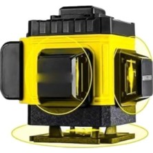 Odea Pro Alman Kaucuk 360° 12 Köşe Otomatik Hizalamalı Çizgili Lazer Metre Özel Çanta Hediyeli