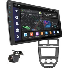 Ugar Jeep Compass 2007-2010 Için Uyumlu Android 15 Araç Radyosu Kablosuz Carplay ve Android Auto, 8 GB+128 Gb, Bluetooth, Wifi, Dsp, Dab+, Gps Navigasyon Özellikli 10 Inç Dokunmatik Ekranlı Radyo