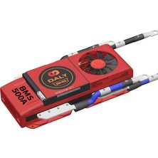 Daly Smart Bms Li-Ion 7s 24V 500A, Fanlı, Görünür Veri Izleme Uygulaması, Bluetooth Modülü, 3,7V Lityum Pil Yönetimi Için Uart Iletişimi