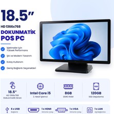 Grandstarr W185M 18.5" HD i5-3. Nesil | 8gb Ram | 120GB SSD Dokunmatik Pos Pc