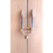 Odea Zincirli Kilit Dolap Yurt Spor Dolabı Çocuk Kilidi Asma Kilit/paslanmaz / 35 Cm. Renk:gold