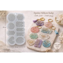 Odea Mücevher Desenli Çoklu Epoksi Silikon Kalıp 15 x 26 cm Takı Kalıbı