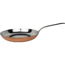 Odea El Yapımı Bakır Krep ve Gözleme Tavası, Paslanmaz Çelik Iç Yüzey, 30 cm Çap, 1.5 mm Kalınlık, Modern Tasarım