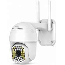 Odea 360° Wifi Ip Güvenlik Kamerası, Gece Görüş Sensörlü Harekete Duyarlı 1080P Full Hd 4K Destekli, Çift Antenli IP66 Suya Dayanıklı Iki Yönlü Sesli Ev Ofis Bahçe Için Akıllı Güvenlik Kamera Sistemi