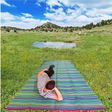 Odea Büyük Boy Katlanır Hasır 270CMX180CM Piknik Bahçe Kamp Plaj Balkon Teras Mat Savan Kilim Halı Sergi, 01732101101101
