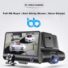 Odea 4 Inç Araç Içi Kamera, Full Hd 1080P Dvr Kayıt Cihazı, Geri Görüş ve Park Monitörü Bbdashcam4