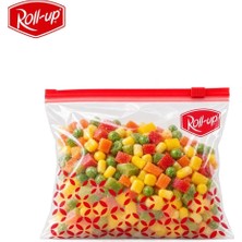Odea Roll-Up Fermuarlı Şeffaf Buzdolabı Saklama Poşeti Torbası - 1 Lt. - 22X18 Cm. - 10 Adetlik Paket