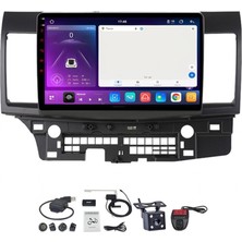Wessleco Android 15 Araba Radyo Video Multimedya Oynatıcı, Mitsubishi Lancer 2015-2016 Için 9 Inç Dokunmatik Ekran Radyo Bluetooth ve Navigasyon ile Tak ve Çalıştır Araba Aksesuarları Ve, HM607