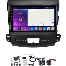 Wessleco Android 15 Araba Radyo Video Multimedya Oynatıcı, Mitsubishi Outlander 2 2005-2012 Için 9 Inç Dokunmatik Ekran Radyo Bluetooth ve Navigasyon ile Tak ve Çalıştır Araba Aksesuarları Ve, HM612