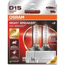 Nelix Xenarc Nıght Breaker 220 D1S Xenon Ampul - 250 Metreye Kadar Uzayan Işıkla Tehlikeleri Erken Fark Edin