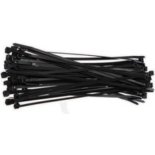 Siyah Kablo Bağı Plastik Cırt Kelepçe 4.8X200MM 20CM (100)