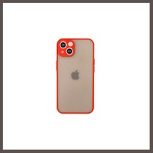 Bezos iPhone 13 Mini Uyumlu Kılıf Montreal Silikon Kapak - Kırmızı ECO123