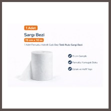 Bezos Sargı Bezi 15 cm x 10 M 1 Adet Pamuklu Hidrofil Gazlı Bez Tekli Rulo Sargı Bezi ECO123