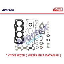 Üst Takım Conta 1,02 Mm. Fiat Doblo 1 2000+ Punto 2 99+ Palio Albea Siena Strada 1,9d Viton Keçeli 71715699 Avortex 241 1 Adet