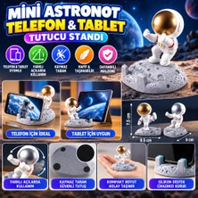 Akıllı Bayi Mini Astronot Model Telefon ve Tablet Tutucu Standı Aby