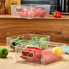 Poomy Buzdolabı & Dolap Içi Düzenleyici Şeffaf Kırılmaz Organizer 3 Adet
