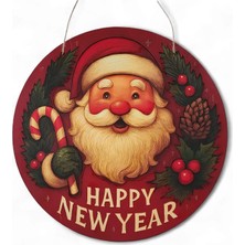 Hedea Noel Baba Kapı ve Duvar Süsü Happy New Year