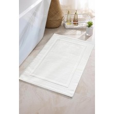 Anılsan 2'li Beyaz Ayak Havlusu - 50X70 Cm, 245 GR,%100 Pamuk, Spa ve Otel Banyo Paspası, Günlük Kullanıma Uygun