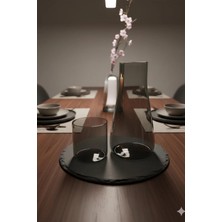 iselahome Noctea Borosilikat Cam Başucu Sürahi & Bardak Seti 1 Lt