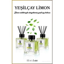 Rosie 3'lü Yeşilçay Limon Çubuklu Oda Kokusu 100 ml