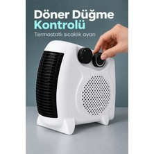 Akıllı Bayi Termostatlı Fanlı Isıtıcı Çift Düğmeli Kontrol Tasarımı Aby