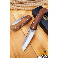 Gy Atelier Ceviz Sap Kamp Çakısı Outdoor Piknik Çakısı Bahçe Çakısı (ÇKP-823)