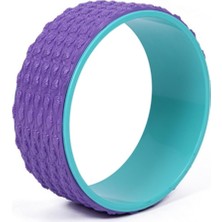 Yeni Tırtıklı Yoga Wheel Pilates Yoga Halkası Yoga Tekerleği Mor