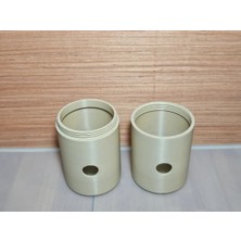 Ozka Concept 3D Baskı Ödül Mama Dağıtıcı Yuvarlanan Silindir Zeka Oyuncağı Pati Desenli - Bej