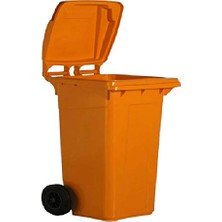 Gy Atelier Plastik Çöp Konteyneri 240 Lt A+ Kalite Isıya Dayanıklı – Turuncu