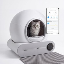 Gy Atelier Akıllı Kedi Tuvaleti - Otomatik Temizlenen Kapalı Kedi Kum Kabı,app ile Uzaktan Kontrol (Poşet Hediyeli ve Elekli Paspas)