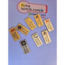 Sıradışı Reklam Yaka Isimlik Kişiye Özel Baskılı 5 Adet (Eczane,klinik,cafe,öğrenci..)