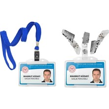 Sıradışı Reklam Plastik Yaka Kartı Personel Kimlik Kartı (Klinik,hastane,dentist Vb.)