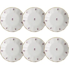 Gy Atelier Hercai Çay Tabak 11 Cm, Porselen, 6'li Set, Beyaz