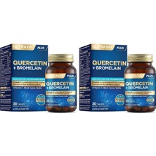 Gy Atelier Quercetin + Bromelain 30 Tablet – C Vitamini, Çörek Otu ve Isırgan Otu Içerikli Bağışıklık Destekleyici Takviye (2 Paketi)