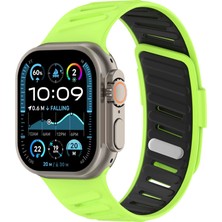 Ozka Concept Apple Watch Ultra 49MM Twin Kordon - Yeşil-Siyah