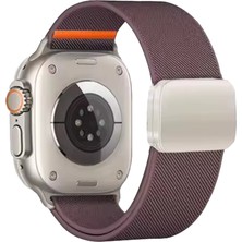 Ozka Concept Apple Watch Ultra 49MM Nylon Manyetik Kordon - Derin Mor